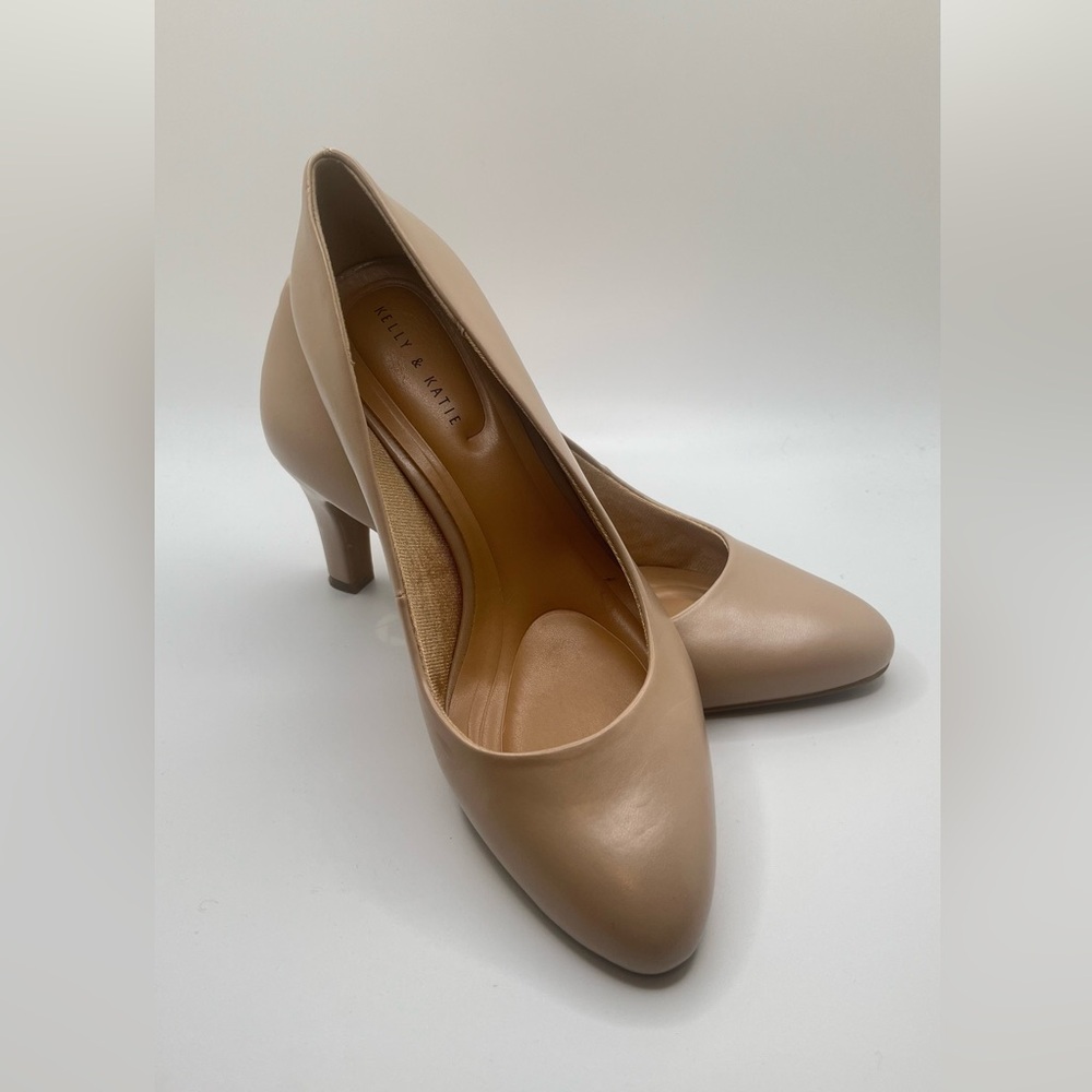 Women’s Kelly & Katie  KK - GENNA Nude Pointed - Toe Heels Pumps Size 8M - Picture 3 of 12